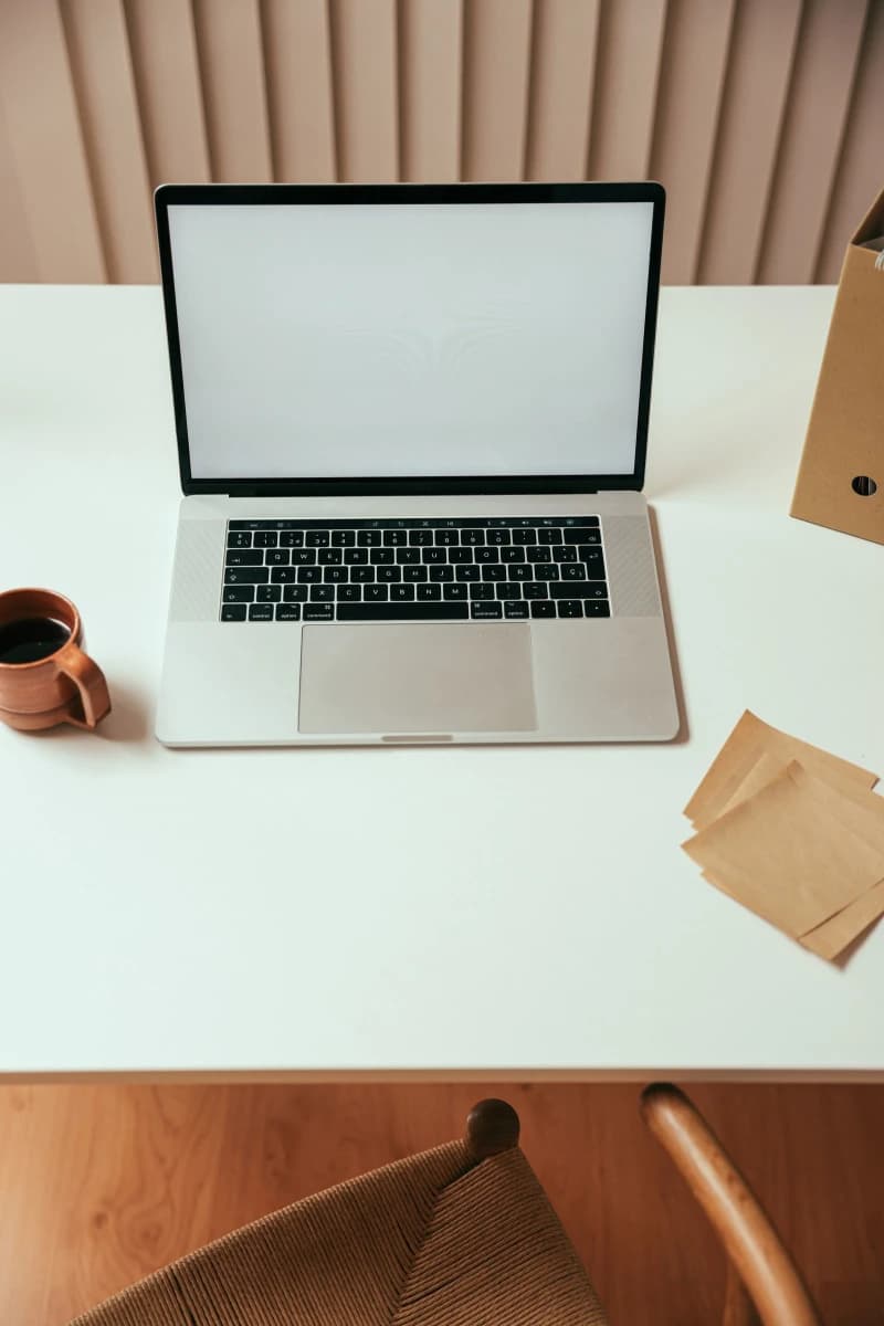 A laptop on a clean home office desk, representing the best budget laptops of 2026